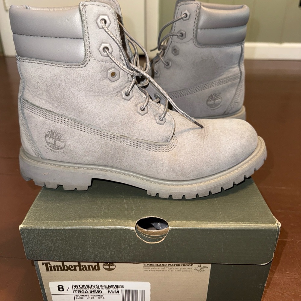 Timberland Women's Light Gray Boots
